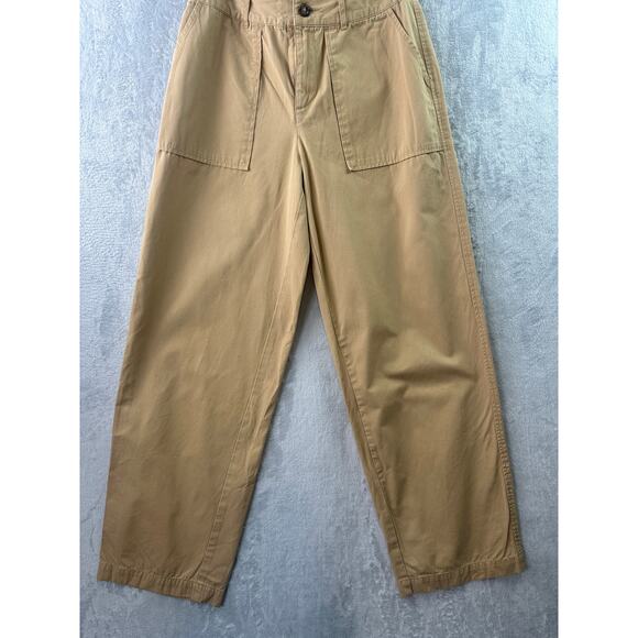 Who What Wear Tan Wide Leg Chinos – Size 4 – High-Rise - Picture 3 of 6